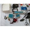 Image 3 : Vintage Car parts, Thermometer, Ball joint, Oil Filters, Headlamp, Muffler Clamp