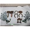 Image 1 : Horseshoes, Brushes, Sad Iron, Pheasant Tins