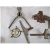 Image 4 : Vintage Saw Parts, Bicycle Stand, Table Vice