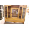 Image 5 : Vintage Wooden Cabinet with Roller Drawer Top, Glass Doors - 46"wide, 48" Tall, 17"deep