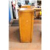 Image 9 : Vintage Wooden Cabinet with Roller Drawer Top, Glass Doors - 46"wide, 48" Tall, 17"deep