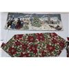 Image 2 : 4 Long Zebra-pattern Curtains (large, living room windows), Christmas Place settings