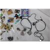 Image 5 : Jewellery Lot - Festive Brooch, Pins, Earrings, bracelets, Cufflinks, necklaces + misc items
