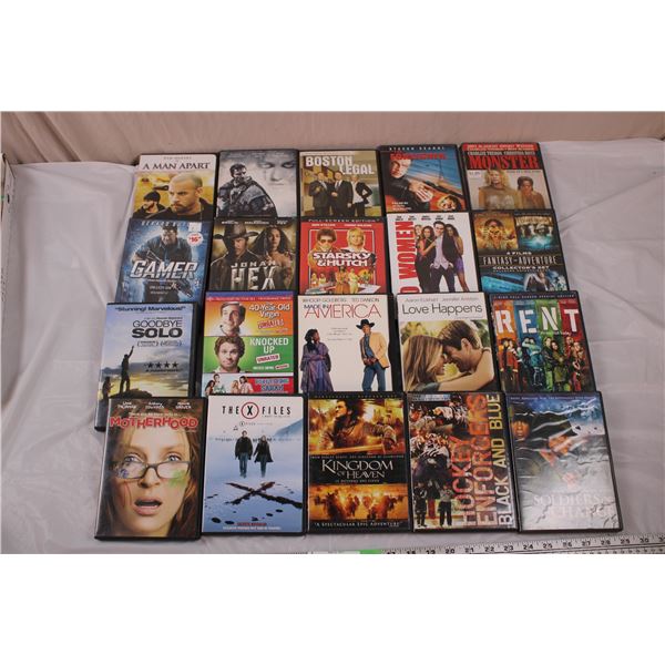 20 DVD Movies - miscellaneous titles