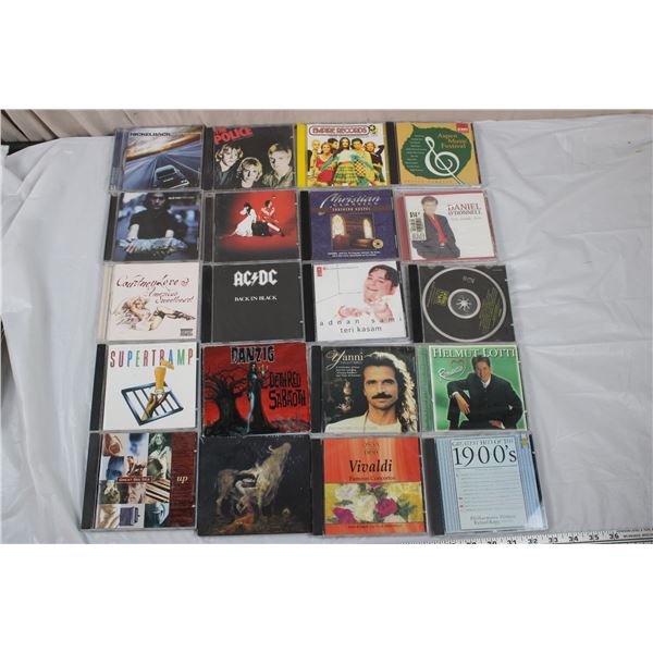 CD Music Lot - White Stripes, AC/DC, Danzig, SuperTramp, Courtney Love, Great Big Sea