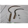 2 Vintage Hand Scythes