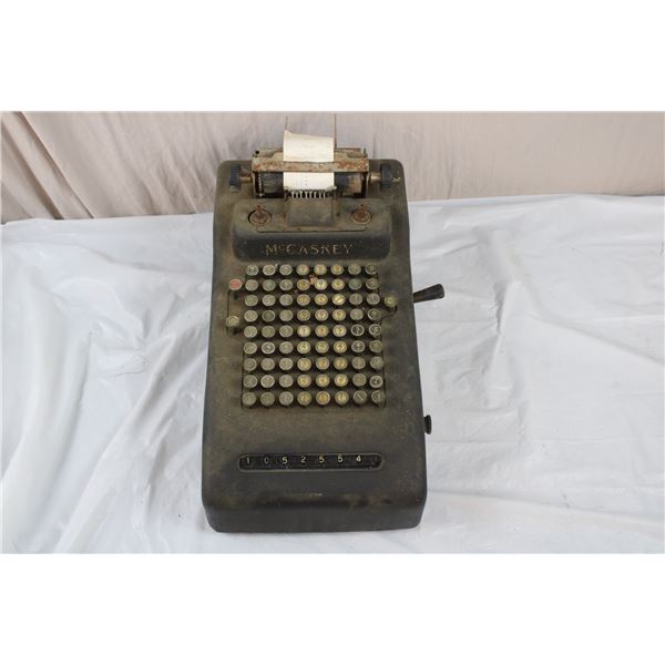 Antique McCaskey Register - Receipt Maker - seems to work (last #2 is stuck down)