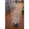 Image 1 : Rotating Wire Rack for Storefront - heavy metal base. 53" Tall, 14"x14"