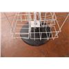 Image 4 : Rotating Wire Rack for Storefront - heavy metal base. 53" Tall, 14"x14"