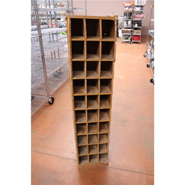 Wooden Parts Storage Bin - 56"longx14"highx10"deep