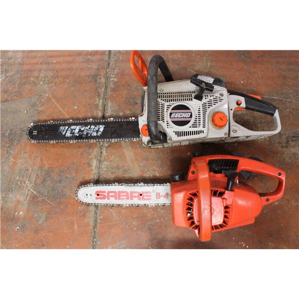 Pair of Gas Chainsaws - 15" and 12" blades