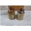 Image 2 : Vintage Whisky Jugs (with contents) and wire racks