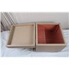 Image 2 : hinged vinyl footstool /storage box- 14x14x13"high