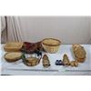 Wicker Baskets + Miniature Snowshoes