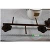 Image 5 : Enamel Pot/lid + Wooden Toilet Paper Holder + Towel Rack
