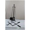 FirePlace Poker Set + Metal Tongs