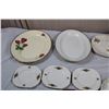 Image 2 : Royal Swan Platter, Cake Serving Tray, Grindley Gold Rimmed Platter, various plates