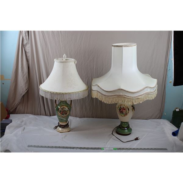 Two Ornate Lamps