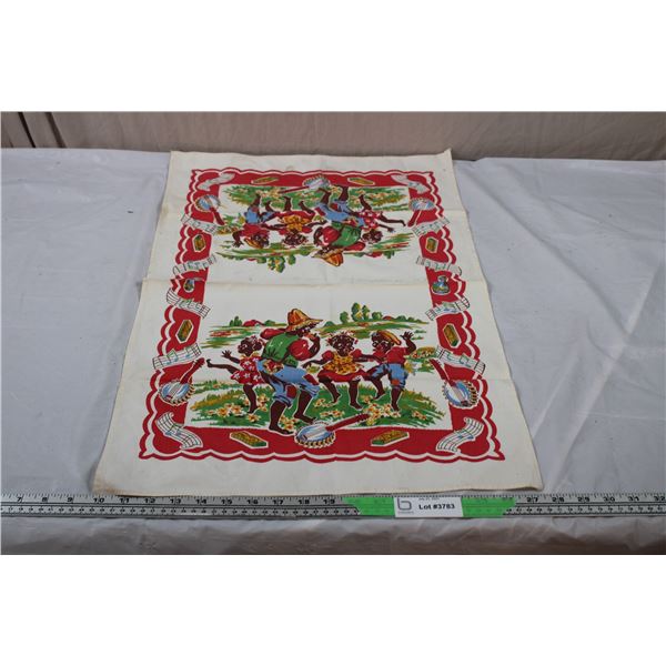 Black American Small Tablecloth - 27.5"x18"