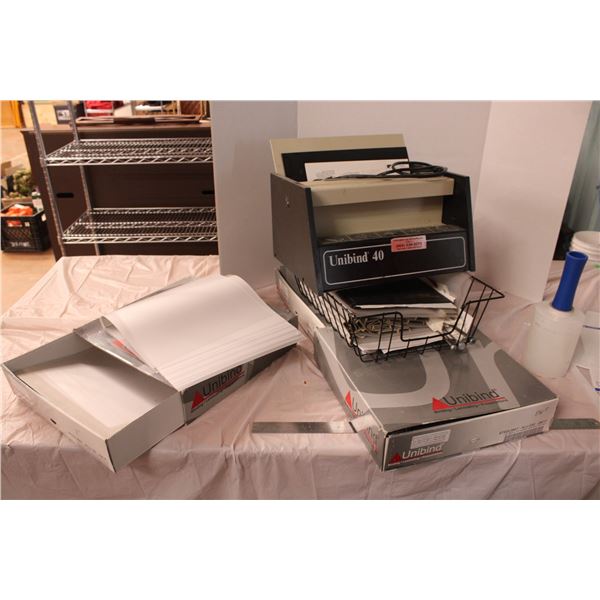 Unibinder 3 Boxes and Misc Binders File Folders