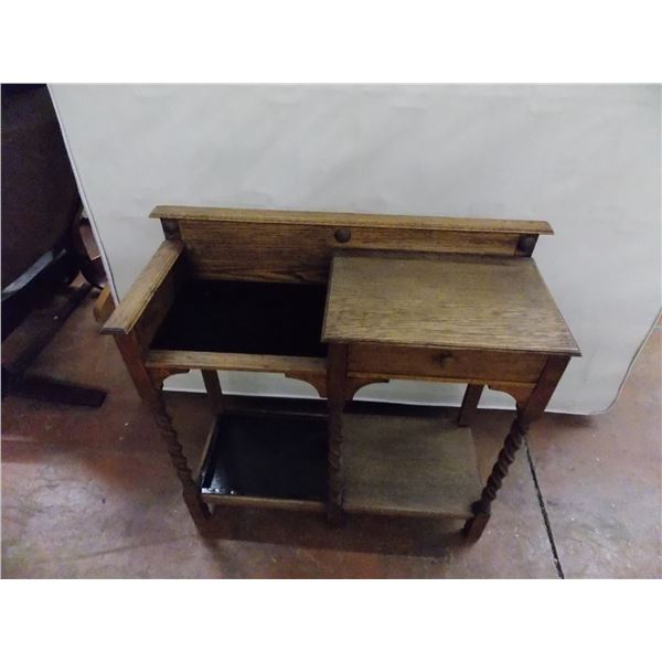Small Nightstand / Sewing machine desk - 1 drawer - 31x12x30"