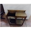 Image 1 : Small Nightstand / Sewing machine desk - 1 drawer - 31x12x30"