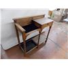 Image 3 : Small Nightstand / Sewing machine desk - 1 drawer - 31x12x30"