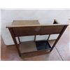 Image 4 : Small Nightstand / Sewing machine desk - 1 drawer - 31x12x30"