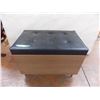 Image 1 : Vinyl Ottoman, Storage Box/Chest style - 29x17x20"