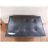 Image 2 : Vinyl Ottoman, Storage Box/Chest style - 29x17x20"