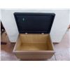 Image 4 : Vinyl Ottoman, Storage Box/Chest style - 29x17x20"