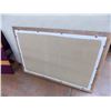 Image 4 : Large Framed Corkboard (33x49)+ Cloth Stitched picture (31x33)