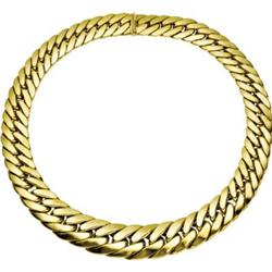 18k Curb Link Gold Necklace