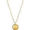 Image 1 : Gold Coin, Gold Pendant-Necklace