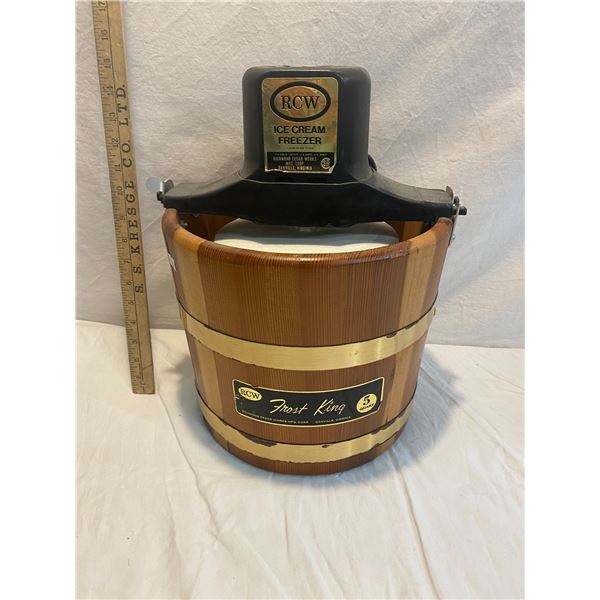 Frost King ice cream freezer