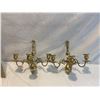 Brass wall candle holders