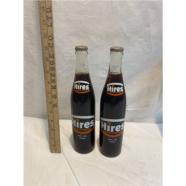 Hires root beer bottles