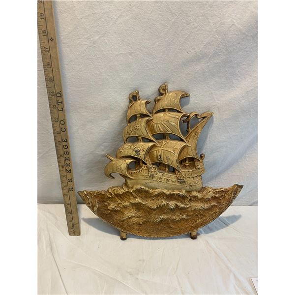 Cast iron ship decor