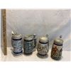 4 Avon steins