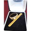 tie pin ring lot goldtone