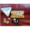Image 1 : lot cufflinks coins etc