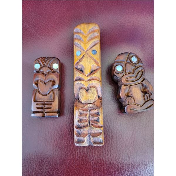 tiki carved lot