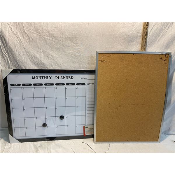 Cork board abs white board