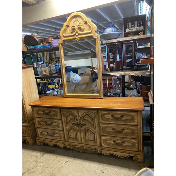 Dresser and mirror