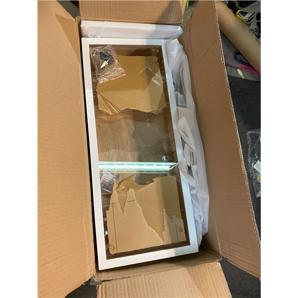 Two display cabinets with keys