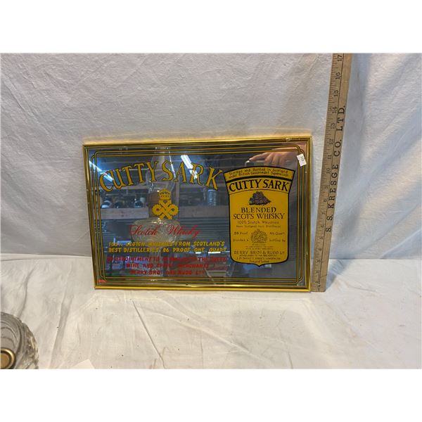 Curry Sark scotch whiskey mirror