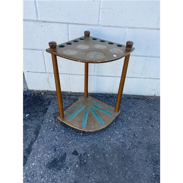 Pool cue stand vintage