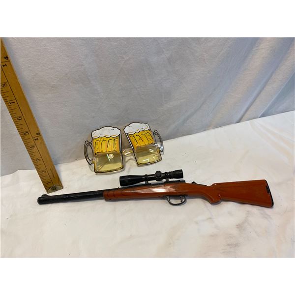 Lighter and sunglasses