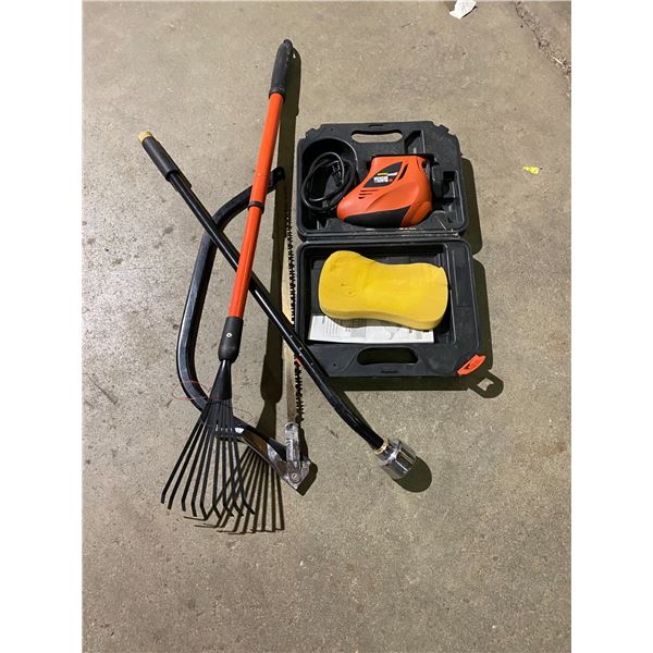 Saw, rake, hose head abs jigsaw