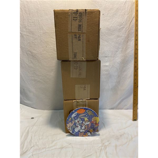 3 boxes 7” plates space jam